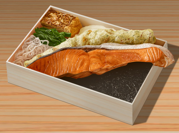 海苔弁当(模写) - 1/1