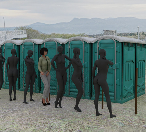 仮設トイレは余裕をもって