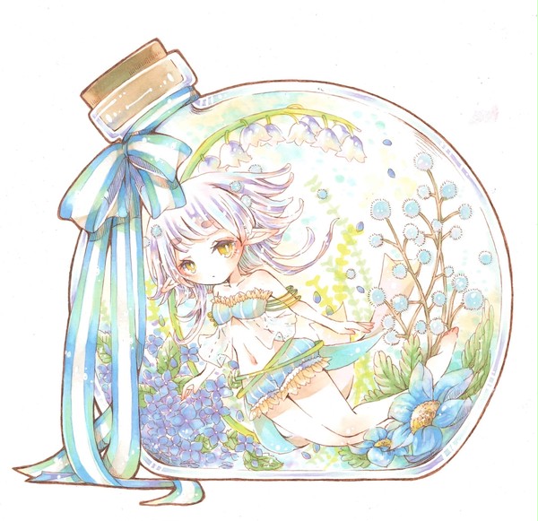 水色のハーバリウム