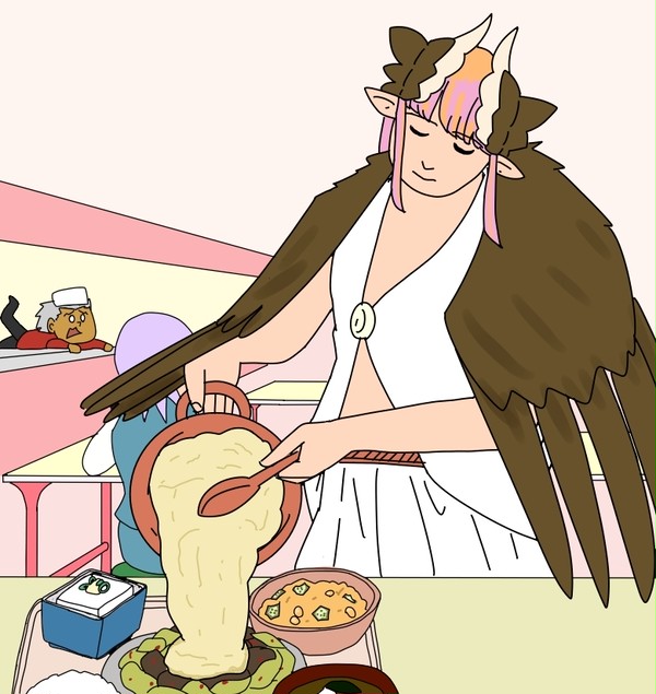 何にでもキュケオーンを注ぐ女