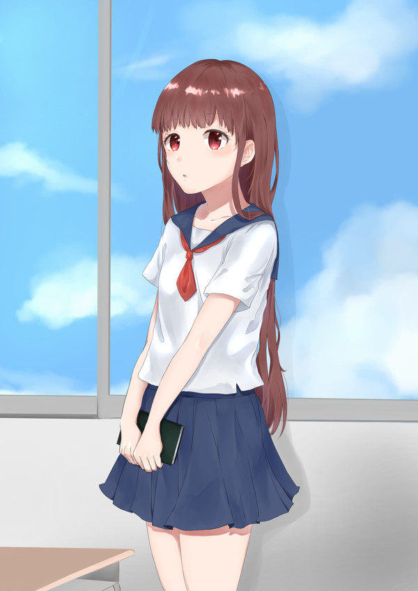 教室の女の子