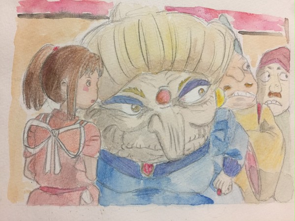千と千尋 模写