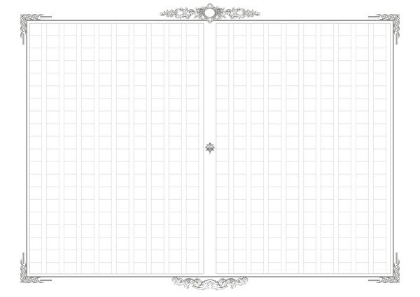 飾り付き原稿用紙&シンプル原稿用紙+修正