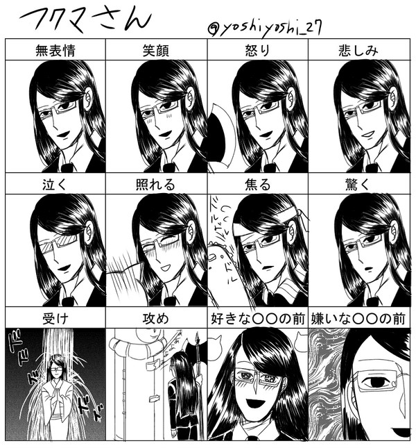 フクマさん表情練習