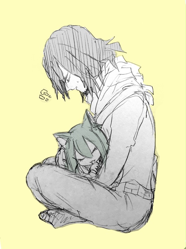 にゃん梅雨ちゃんと相澤先生