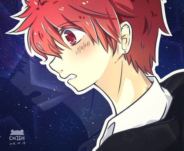 星空與男子