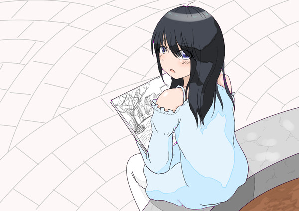 絵を描いてる人