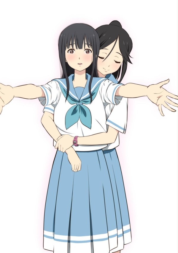 不意打ちの抱きつき