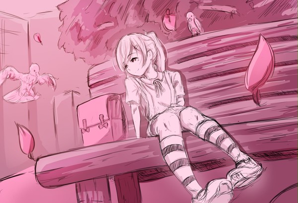 little girl enjoying her world