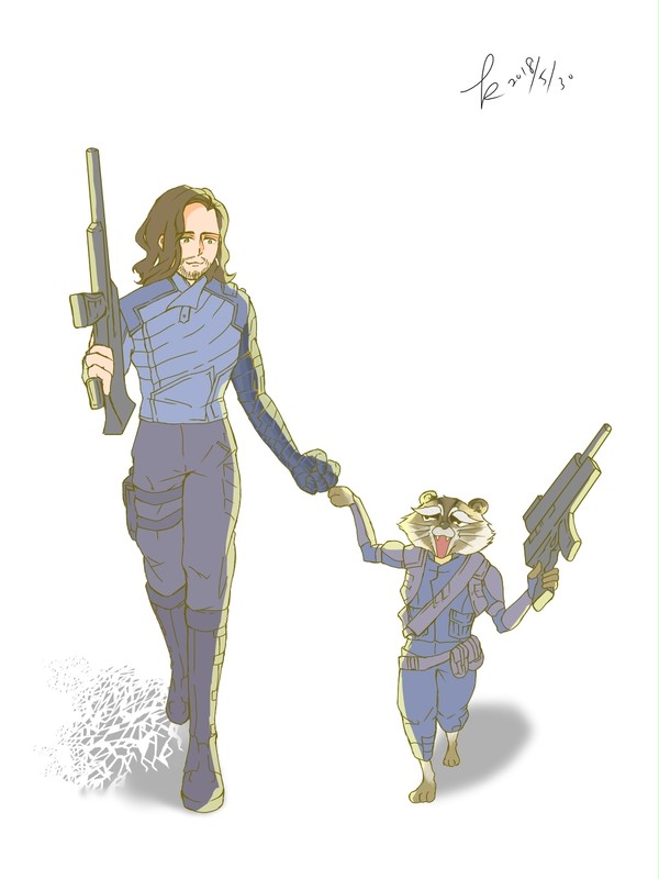 Bucky&Rocket(The Avengers 3)