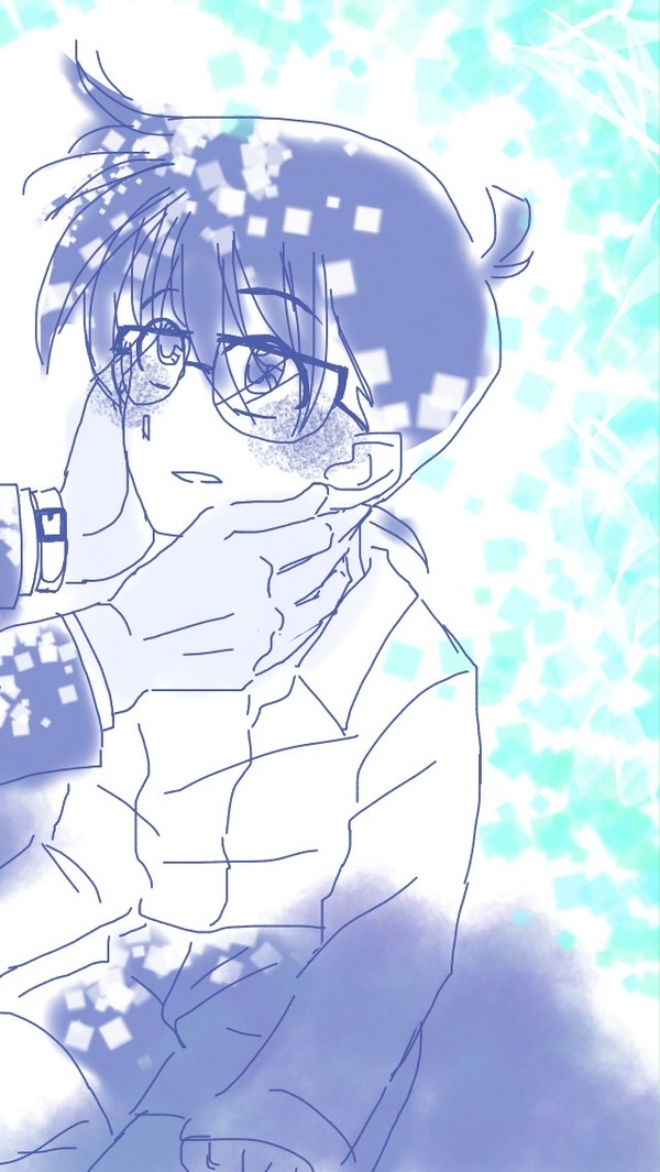 赤面コナンくんと高コのらくがき