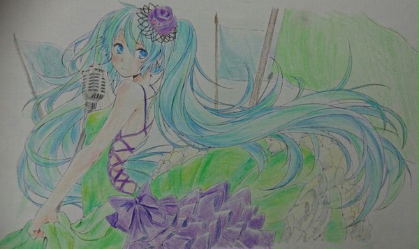 ぬりえ『初音ミク2』