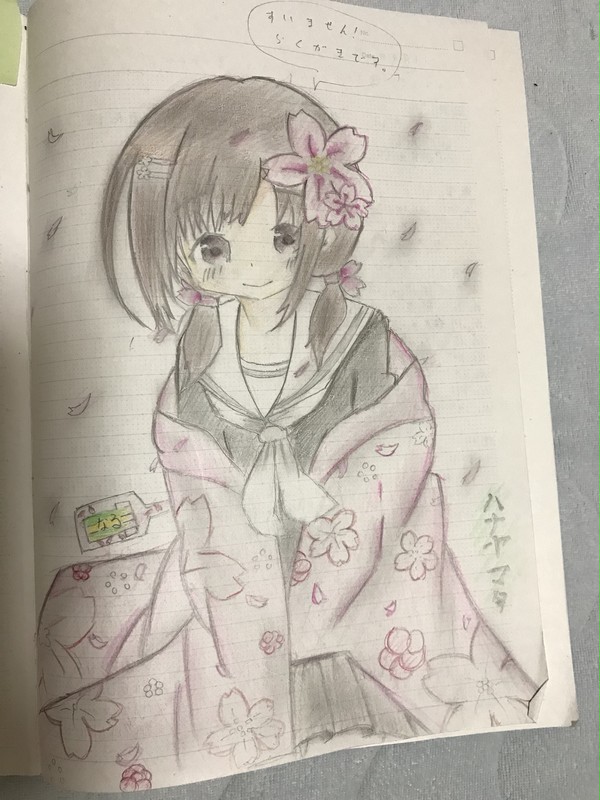 ハナヤマタ 描いてみました！