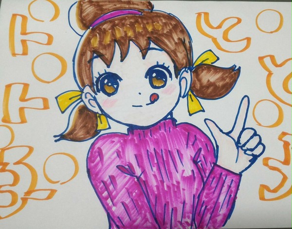 落書き　トト子。