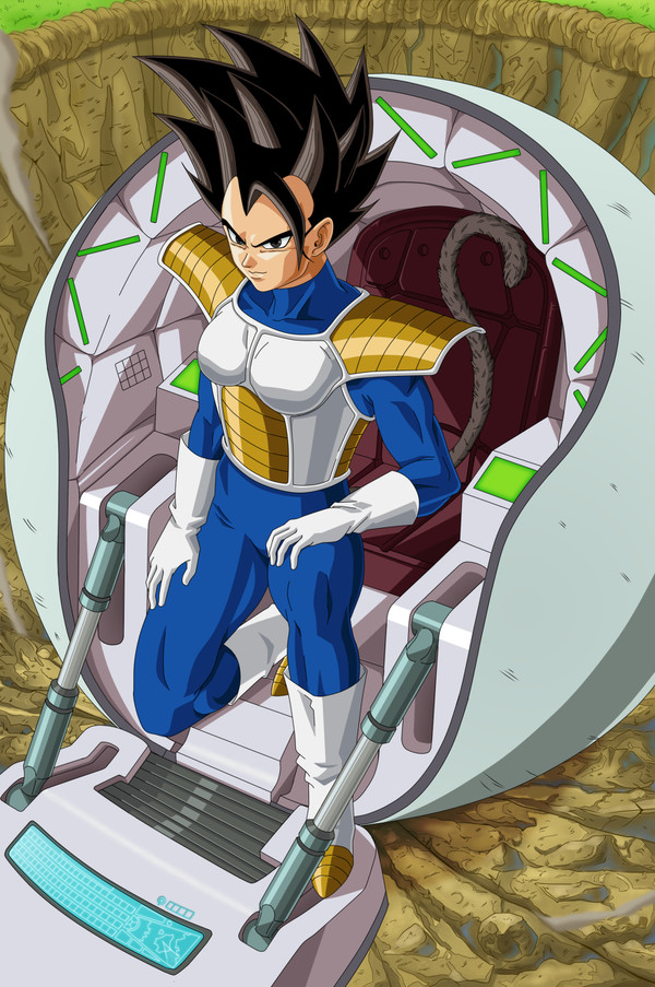 mujer saiyajin