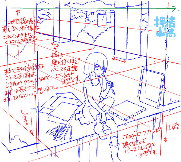 イラスト添削