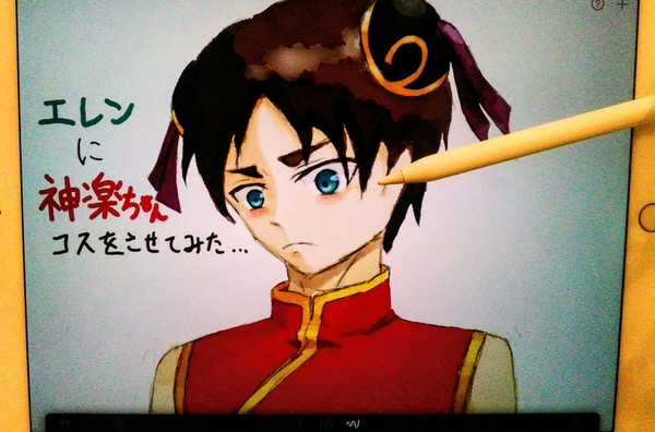 神楽ちゃんコスのエレンちゃん笑笑