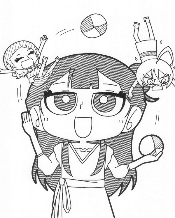 お手玉上手なさあやちゃん