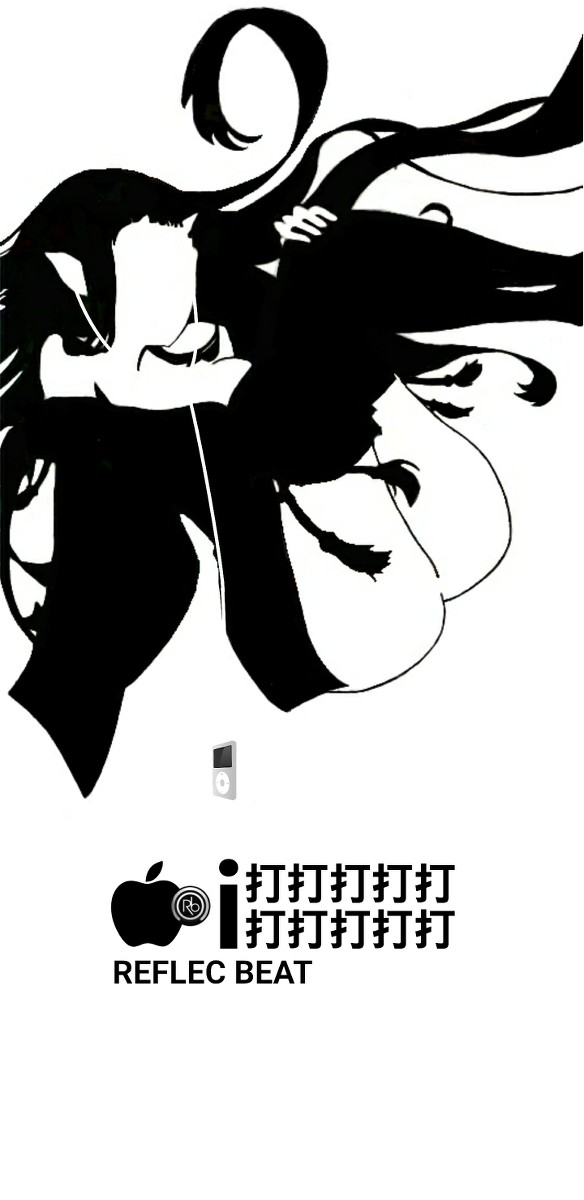 スマホ用ipod風壁紙　打打打打打打打打打打