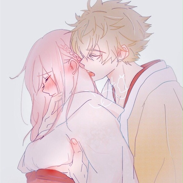 雨止む前に口付けを、挿絵