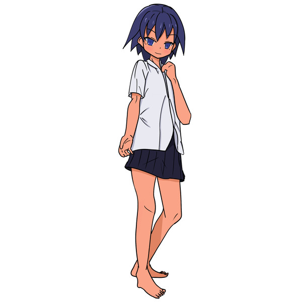 斜め女の子