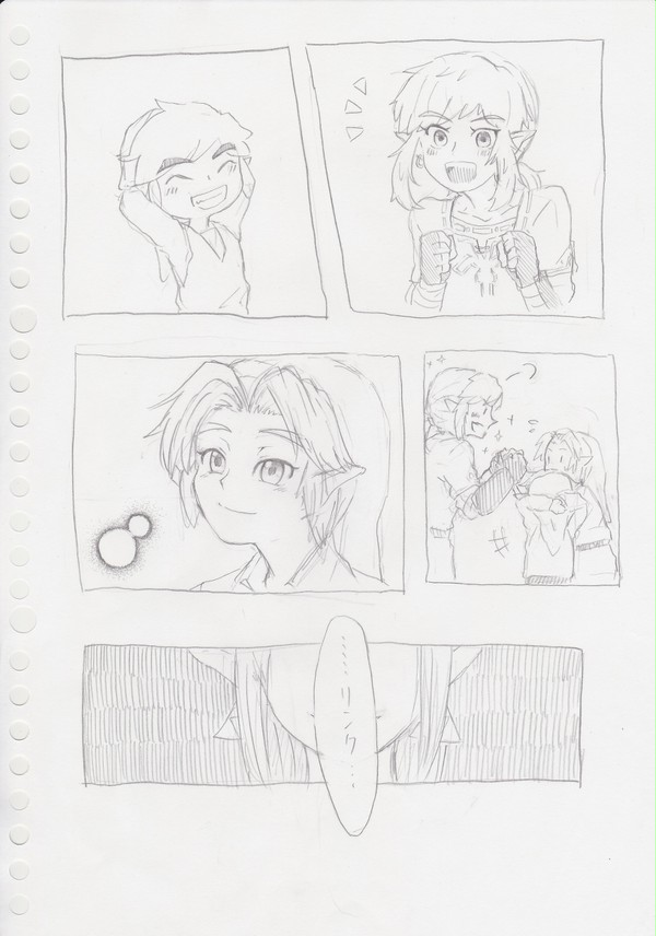 神トラゼルダ＆こどもリンク参戦おめでとう漫画