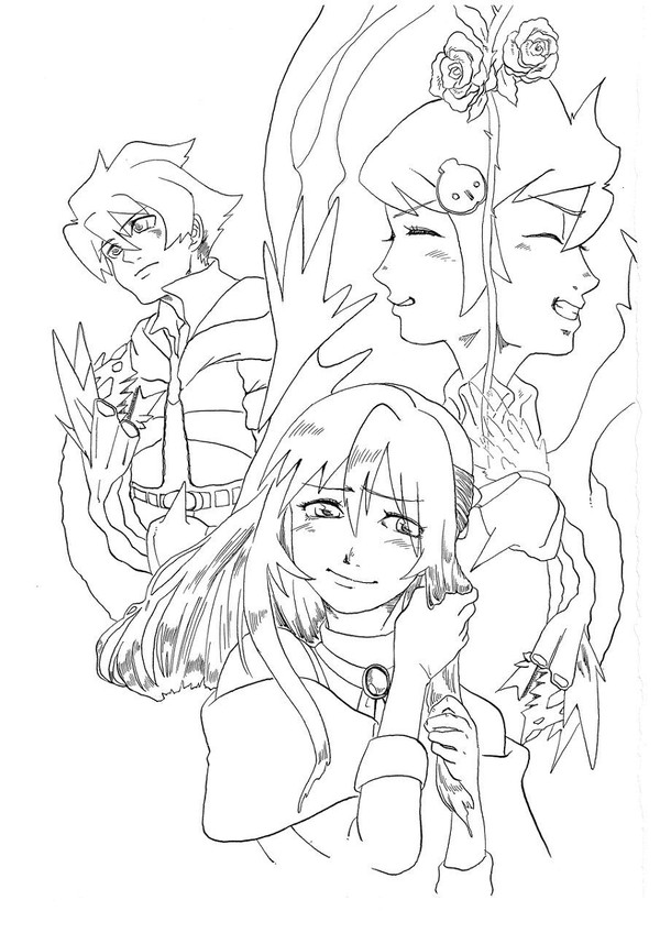 ダンまゐ塗り絵