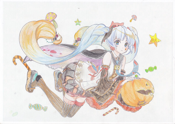 ぬりえ『初音ミク３』