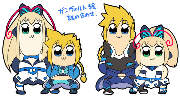 蒼き雷霆 ガンヴォルトイラスト詰め