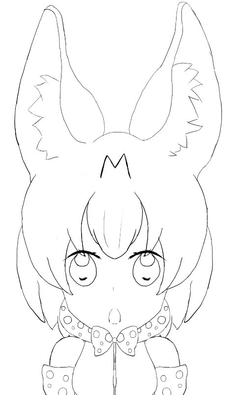 けものフレンズ サーバル描いてみた！