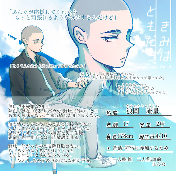 【キミフレ】浪岡 流星【名簿】