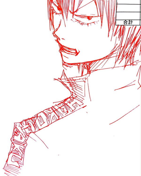 落書きの荒北