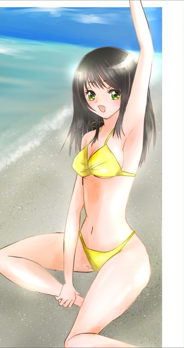 和我一起去海邊玩吧！！