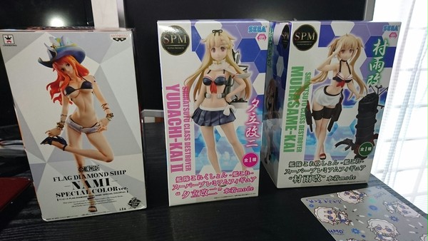 安定のプライズ品(艦これ+ワンピース)