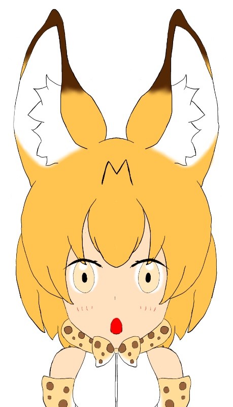 けものフレンズ  サーバル描いてみた2