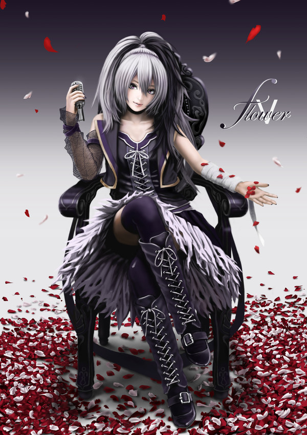 v flower