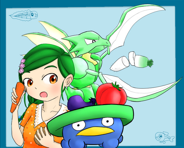 葵ちゃんと野菜とポケモンと