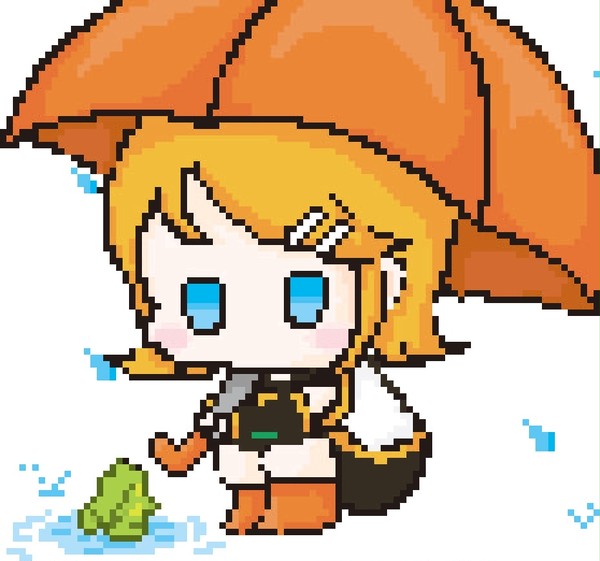 [8bit] 鏡音リン - 雨の日
