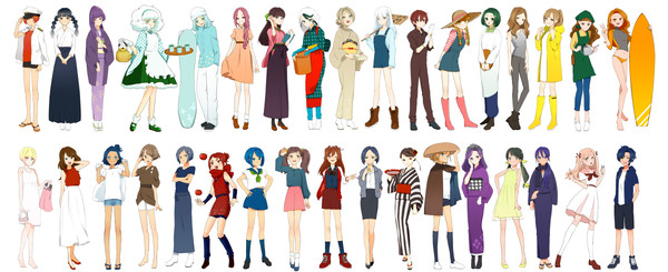高知県市町村擬人化　こっちこーちけん