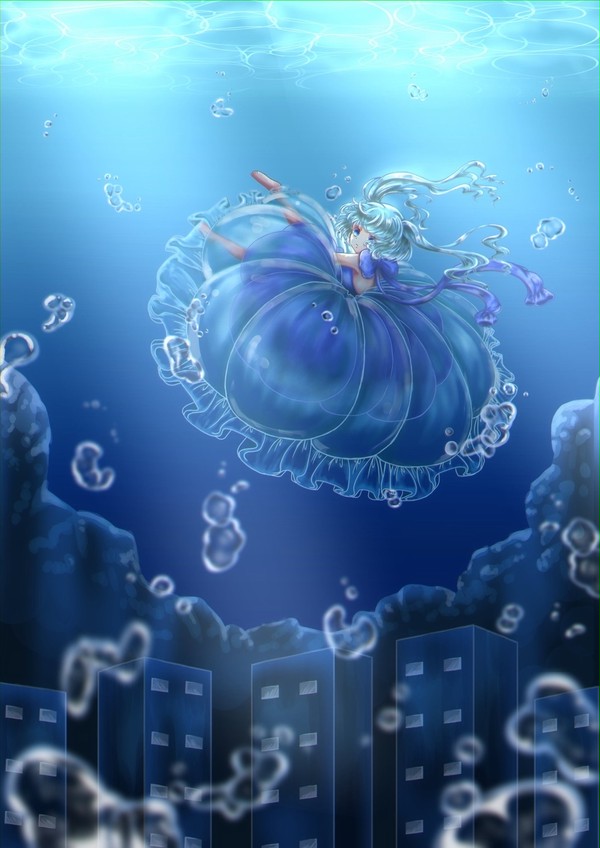 海の月