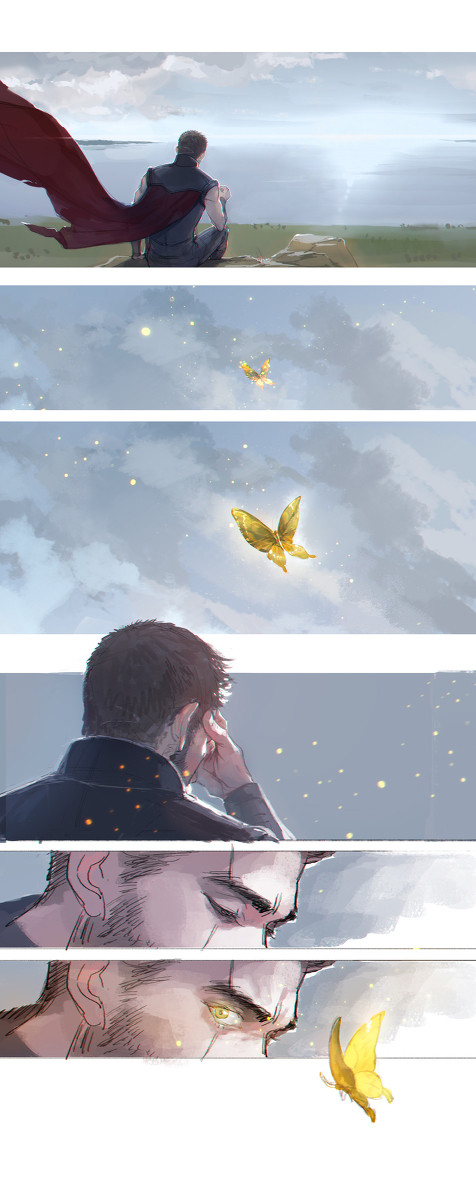 Golden butterfly