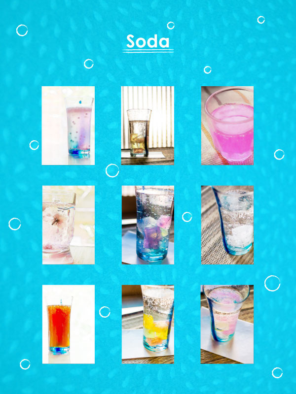 小説用表紙（いろいろ炭酸飲料）