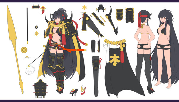 放置少女イラコンキャラデザ応募作