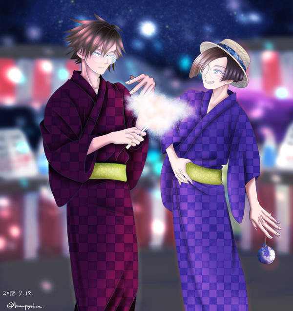クルクル浴衣パロ