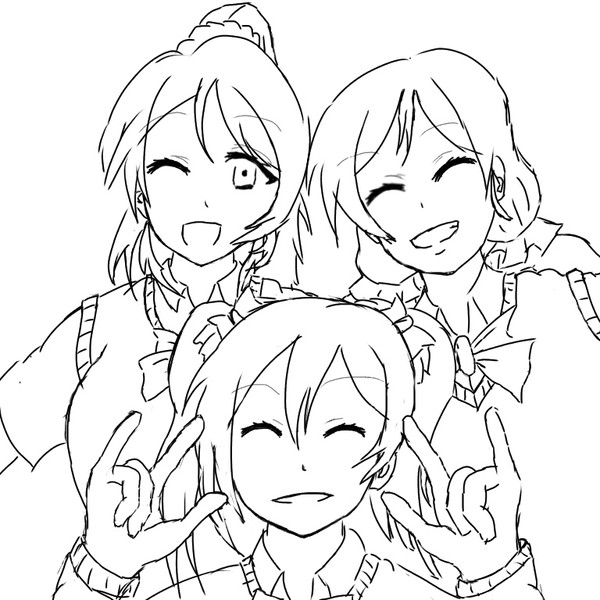 にこ誕用イラスト途中経過