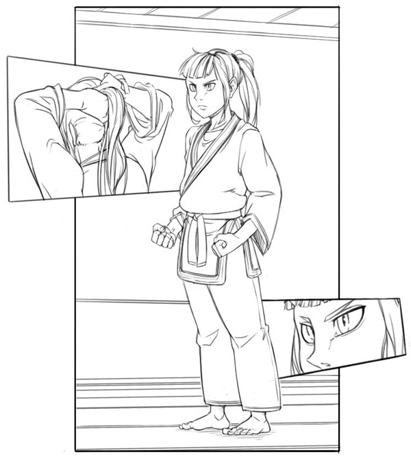 Karate girl
