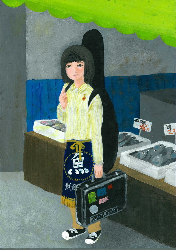 彼女はベーシストだけど魚屋さんなんだな......