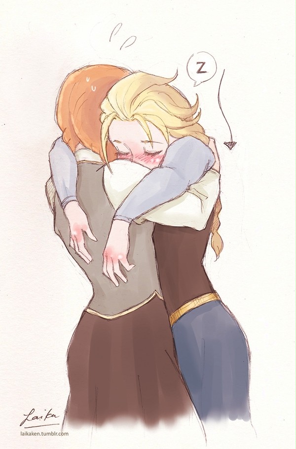exhausted queen of arendelle