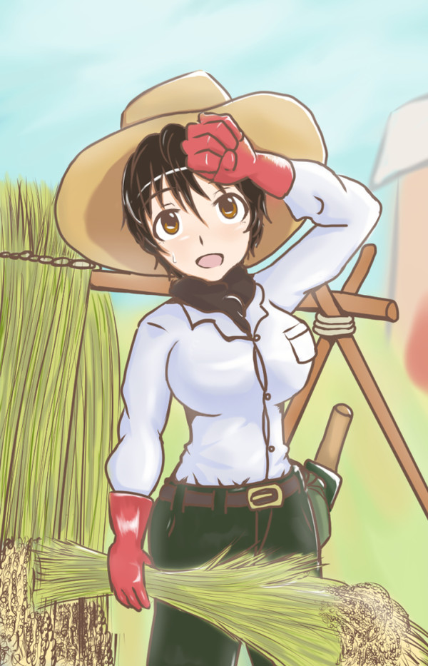 稲刈り