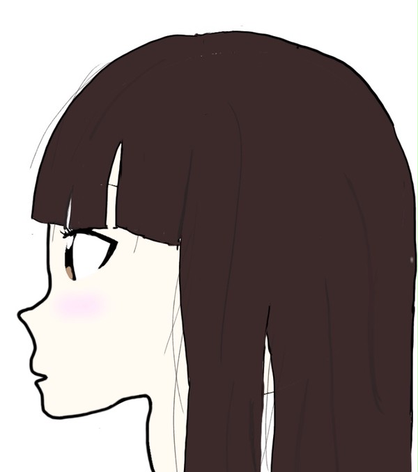みぞれ横顔